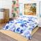 Designart 'Abstract Leaves Pattern' Tropical Bedding Set - Duvet Cover & Shams